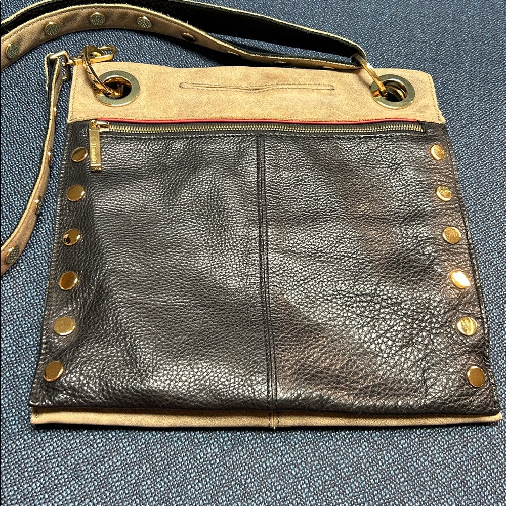 2942 Hammitt Crossbody Purse Shoulder Bag Leather  Gold Hardware - Picture 15 of 15